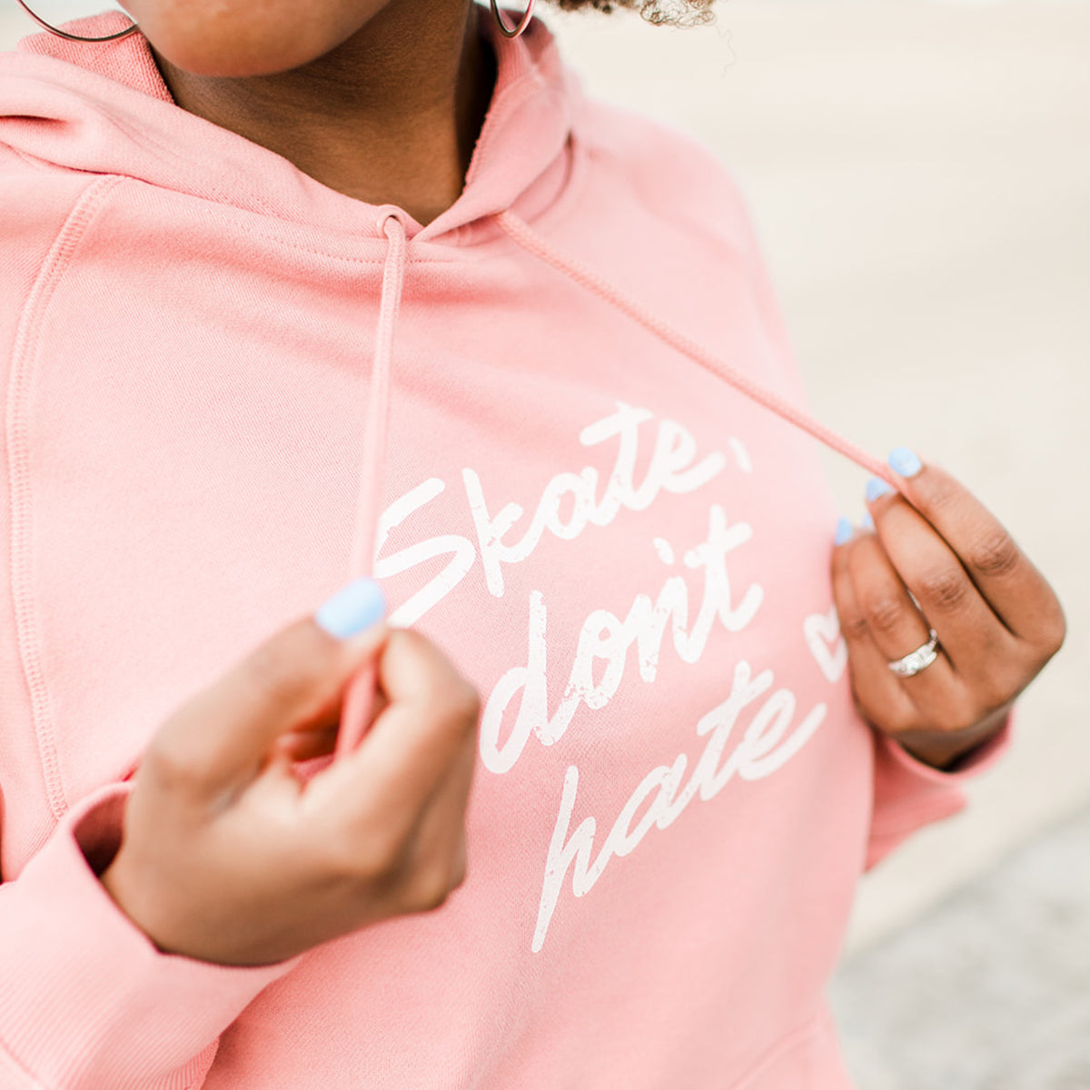 Pink skate outlet hoodie