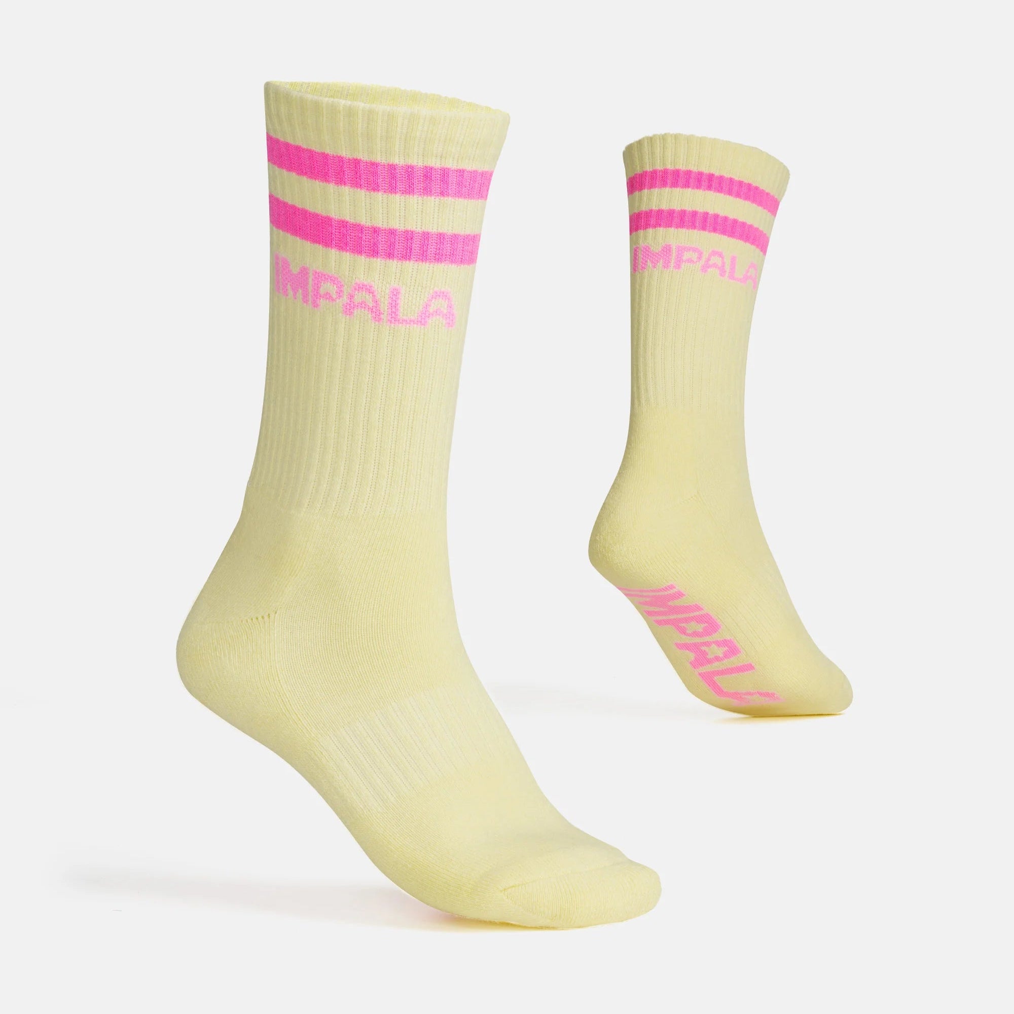 Impala Stripe Crew Socks - Petal