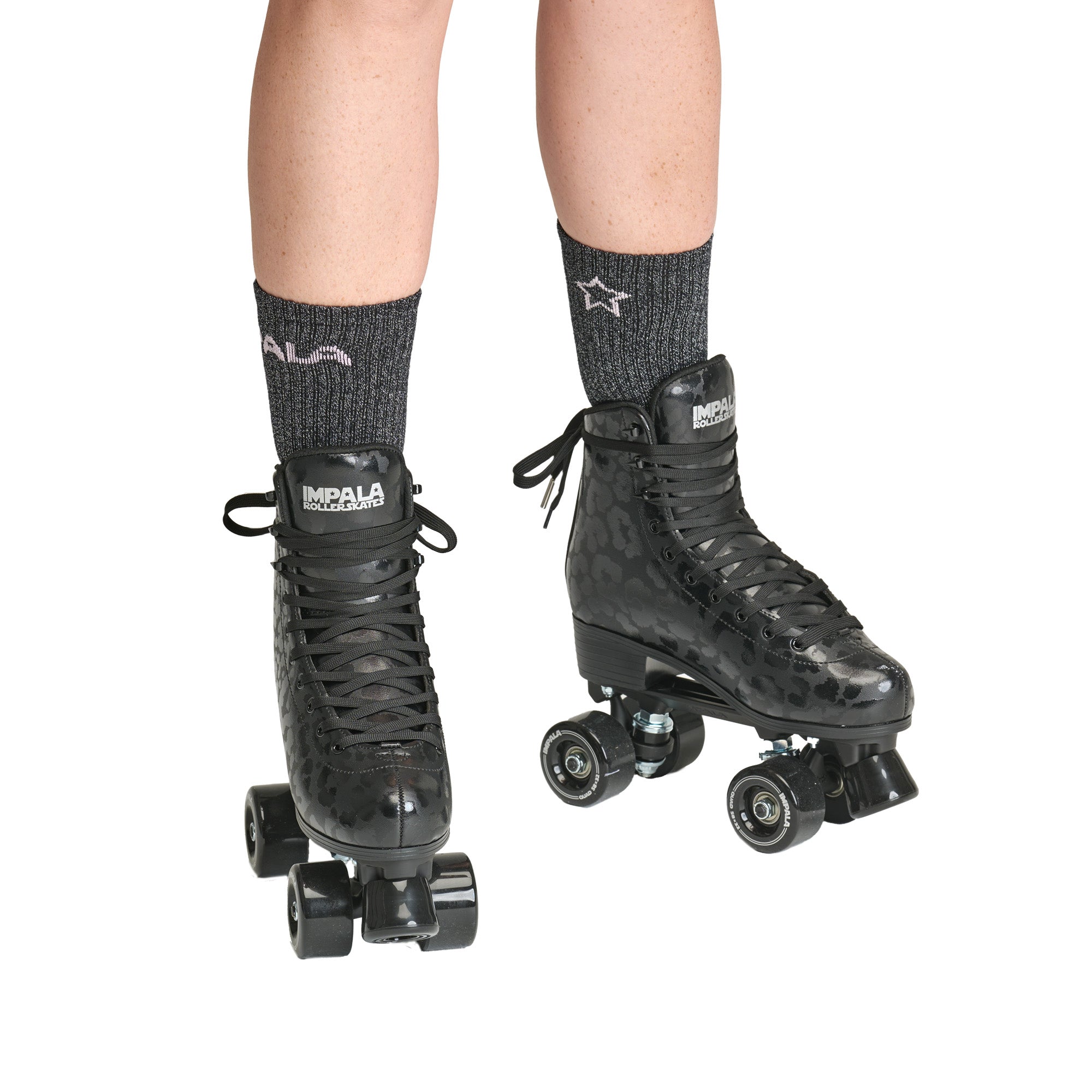 Impala Quad Skates - Black Leopard