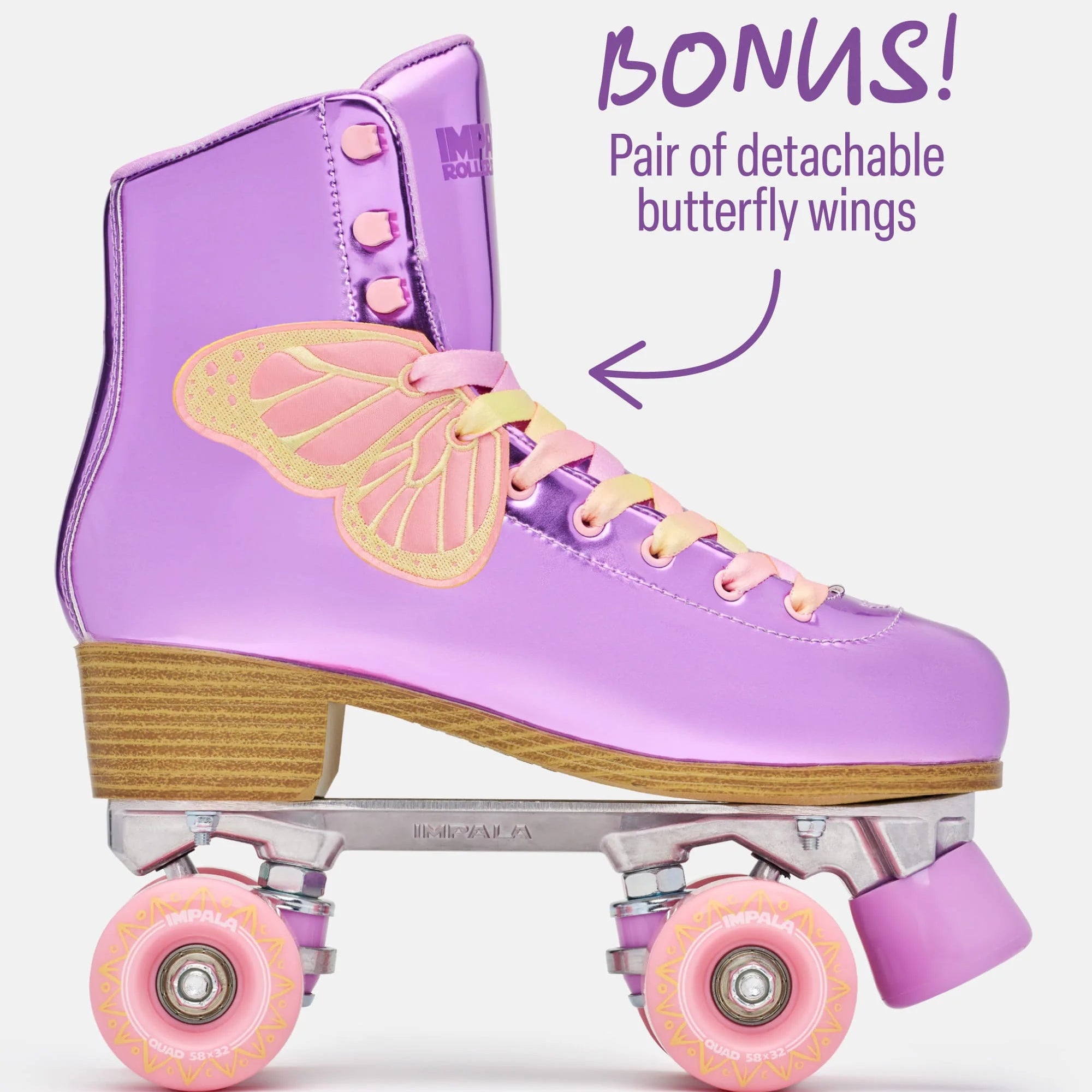 Jr. Impala Quad Skates - Lavender Flutter