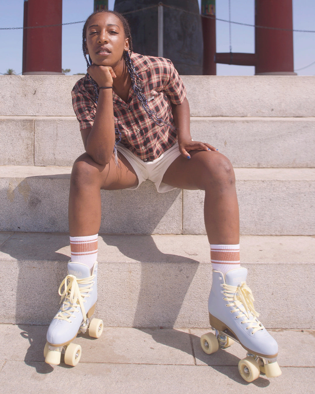 Patines cuádruples Impala - Azul cielo