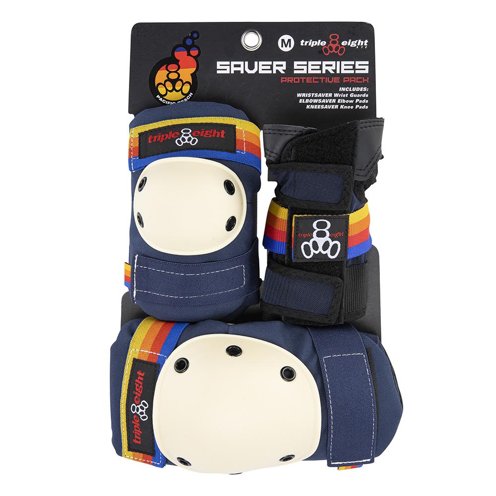 Triple8 Saver Series Pads 3 Pack - Pacific Beach – Fritzy's Roller
