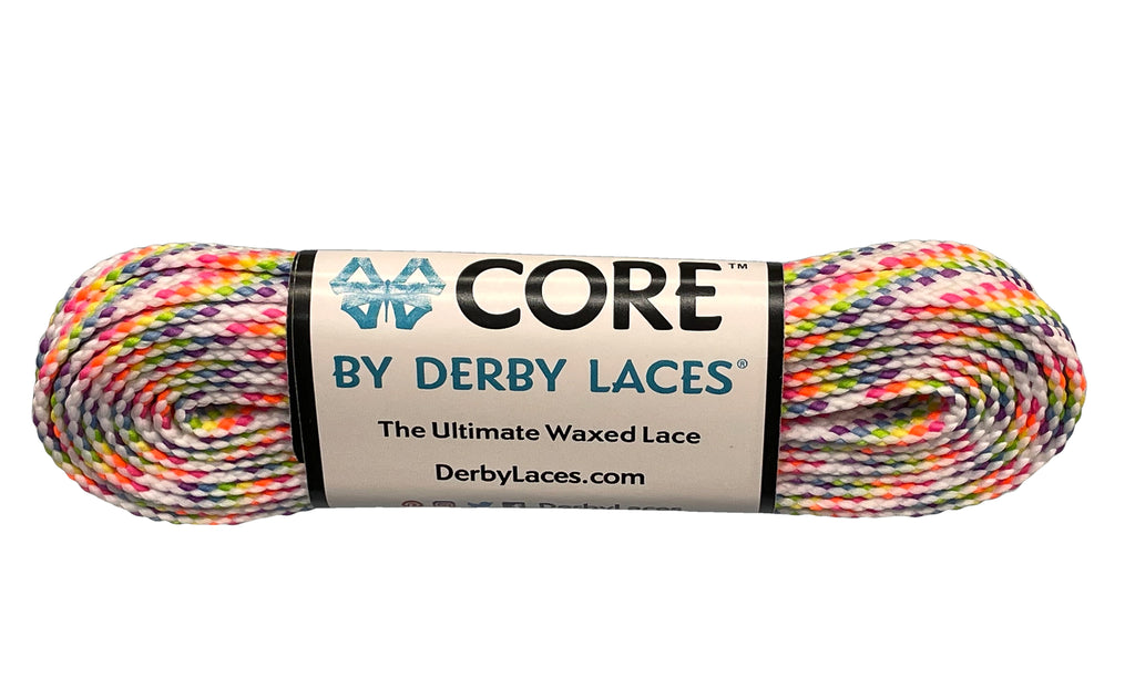 Derby Laces CORE Narrow 6mm Waxed Lace for Figure Skates, Roller Skates,  Boots, and Regular Shoes