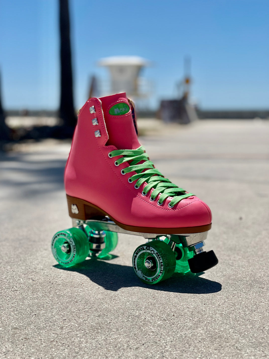 NEW MOXI SKATES JUICY PINK FROST GUMMY OUTDOOR QUAD WHEELS SET OF sale 8