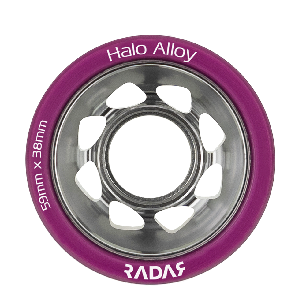 Radar Halo Alloy Wheels (4pk) – Fritzy's Roller Skate Shop
