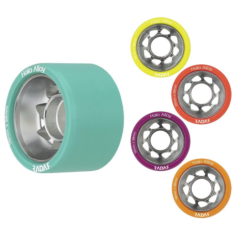 Radar Halo Alloy Wheels (4pk) – Fritzy's Roller Skate Shop